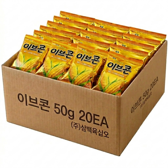 추억의 옥수수스낵 이브콘, 20개, 50g