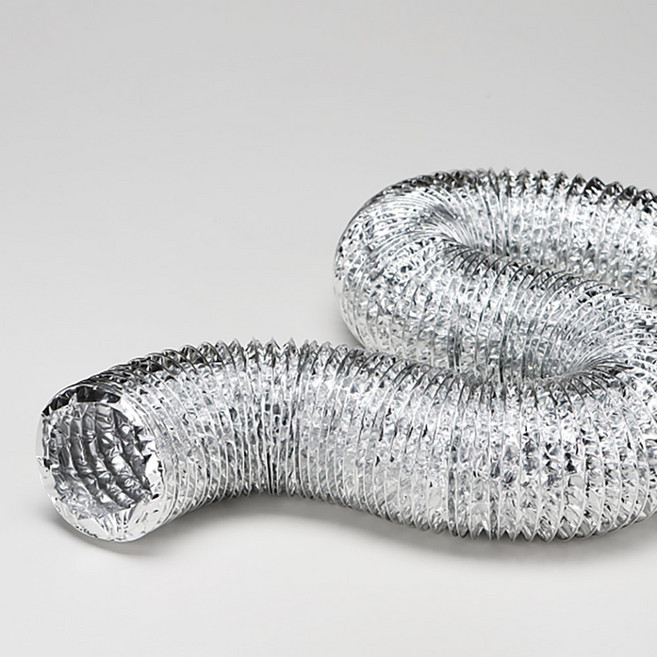 국산 업소용 산업용 후드자바라 닥트주름관 직경(75 100 125 150 200 250 300 mm) 10M 교체용 알루미늄 후렉시블 덕트호스, 1개