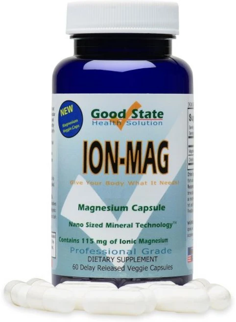 불안 굿 스테이트 ONMAG 이온 마그네슘 캡슐 (각 1회 제공량 115mg) ( 120개), 60 Count (Pack of 1), 1개 - 쿠팡