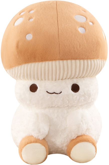 귀여운 버섯 모자쓴 인형 쿠션, 버섯인형, 1개, 35cm