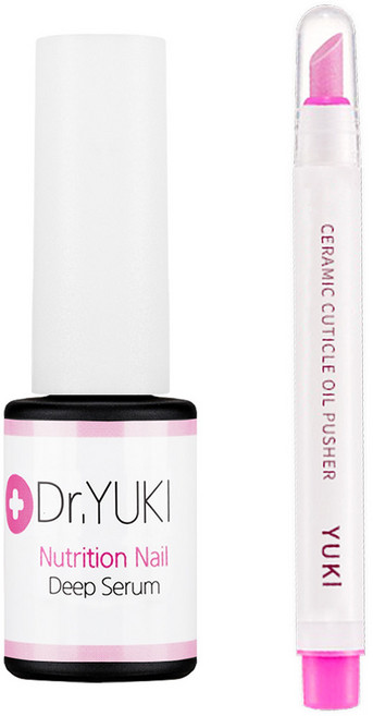 유키 네일 영양세럼+큐티클 오일푸셔 세트 세럼, 1개, 5g