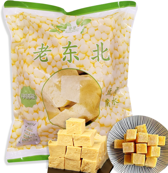 홍홍 중국식품 동두부 냉동두부 얼린두부 로수두부 중국두부 마라탕 국내생산, 1개, 500g