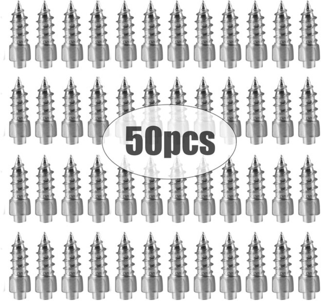 안티-슬립 자동차 타이어 스터드 나사 손톱 범용 오토바이 자전거 겨울 안티-아이스 스노우 스파이크 클리트, [03] 50pcs