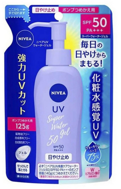 니베아 슈퍼 워터 젤 리필용, 1개, 125g