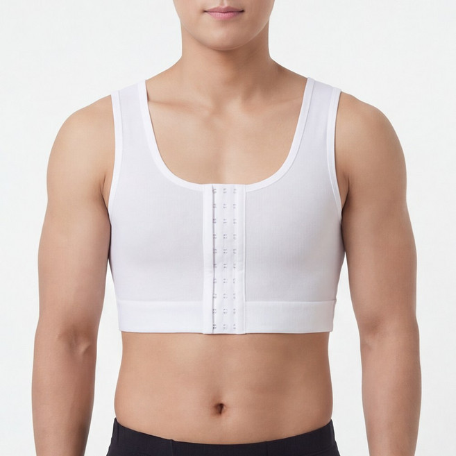 루크 남자 가슴 보정 메쉬 코르셋 나시 남성 여유증 슬림 압박 바디쉐이퍼 머슬핏 올인원 매너 웨어 빅사이즈 흉부 민소매 복대