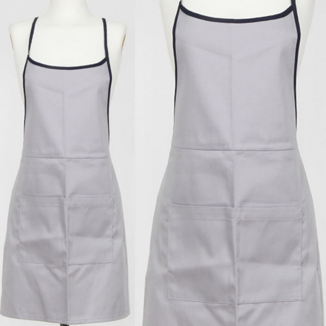 [ UKP62GE ] 회색/X형/치마형/얇은끈조절/작업용/서빙용/식당용/가정용/앞치마, 1개, 회색
