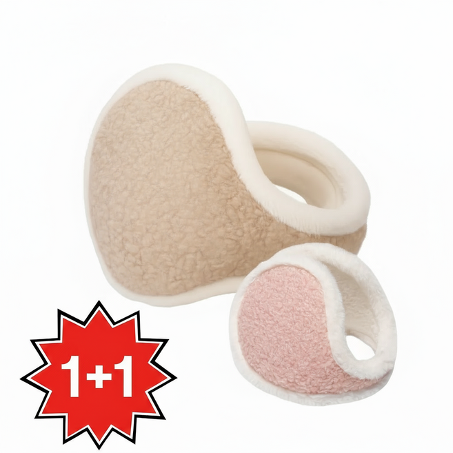 무디 여성 방한 귀마개 귀도리 털 접이식 따뜻한 보온 1+1