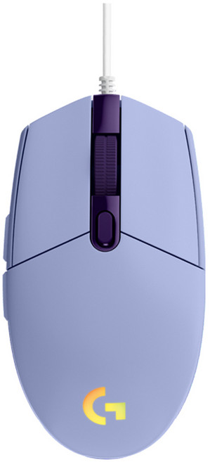 로지텍 G102 라이트싱크 게이밍 유선 마우스, 퍼플