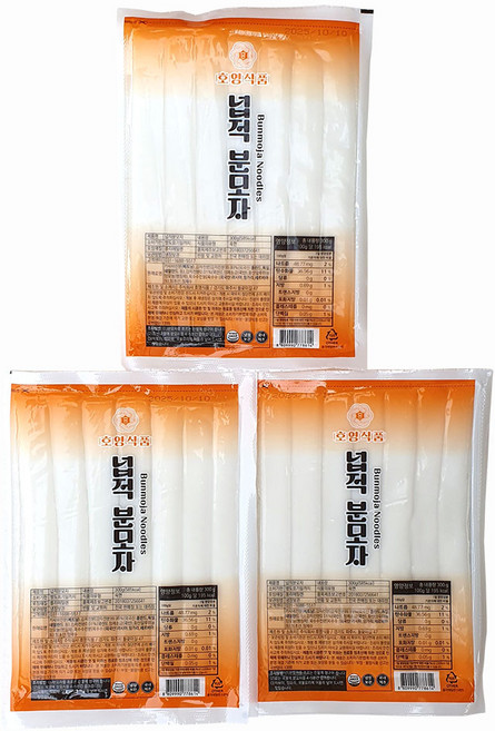 새마원 HACCP 국내생산 넙적 분모자 300g 당면 떡볶이, 3개