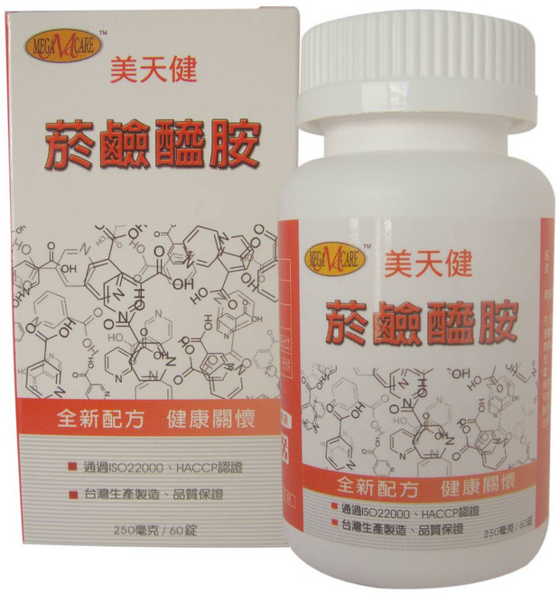 美天健 菸鹼醯胺錠 全新配方, 0.25g, 1個