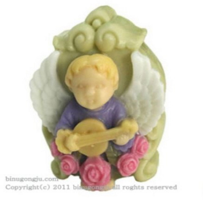 기타치는 아기천사 실리콘몰드 (100g), 1개