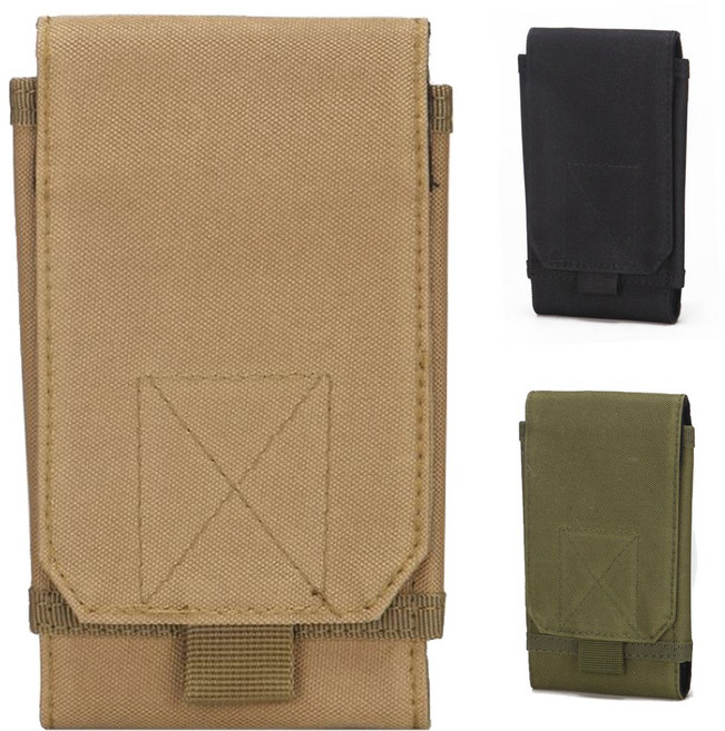 몰리핸드폰파우치 휴대폰파우치 모바일케이스 탄입대 탄창주머니 작업주머니 휴대용케이스 서바이벌용품 밀리터리 잡업주머니 토이아이템, 황색(대), 1개