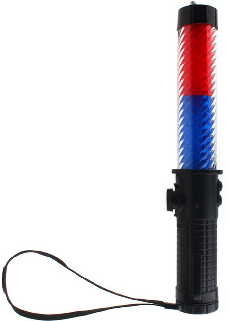 LED신호봉 경광봉 지시봉 전자휘슬 4in1 레드 블루라이트 TF, 레드+블루라이트 신호봉 TF-RB295, 1개