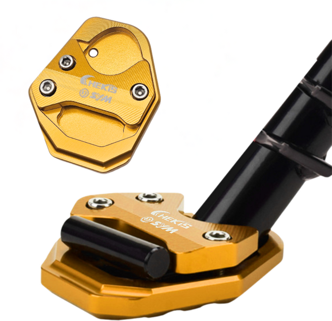 CHEKIS SYM 크루심 조이맥스 보이저 사이드스탠드클립 신형타입 스탠드클립, 골드, 1개