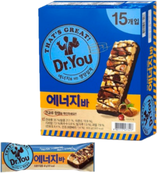 오리온 닥터유 에너지바, 600g, 1개