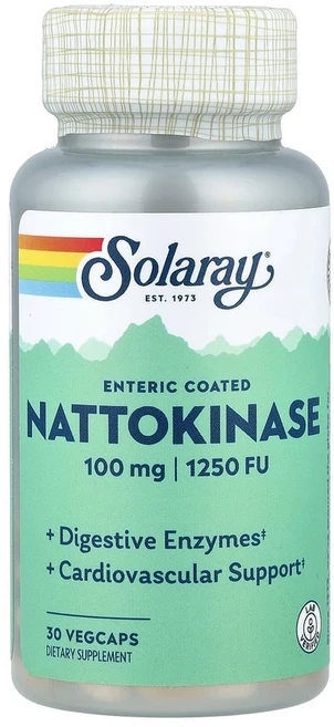 솔라레이 나토키나아제 100mg 1250FU 베지 캡슐 30정, 1개 - 쿠팡