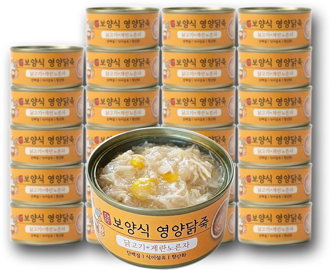 묘한보약 영양닭죽, 24개, 80g, 닭고기+계란노른자