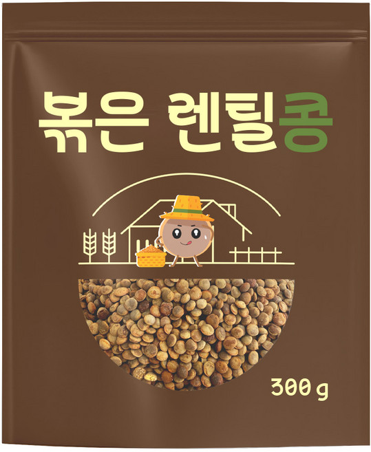 볶은 렌틸콩, 300g, 1개