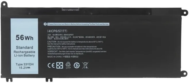 33YDH 56Wh 3000mAh 배터리 델 G3 3380 G5 5587 G7 7588 인스피론 15 7577 17 래티튜드 보스트로 15-7580용