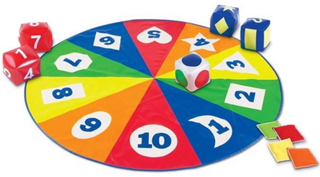 어린이 유아수학 수용언어 수세기 숫자놀이 놀이키트/ 보육기관 수감각 교구용 5세, 1개