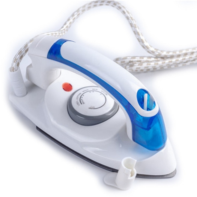 휴대용 컴팩트 사이즈 미니 핸드헬드 전기베이스 플레이트 스팀 다리미 접이식 핸들 3 기어 가정용 여행용, 01 미국