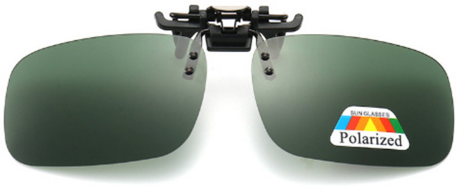 클립형 안경착용자용 편광선글라스 자외선차단 클립온 선그라스 - k423-1