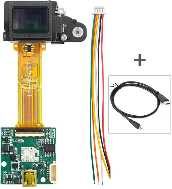 FPV 드론 항공 사진용 OLED 디스플레이 뷰파인더 1024768 마이크로 AV HDMI 열화상 야간 투시 장치 0.39 인, 03 Optical Viewfinder