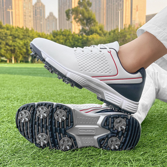 SSV高爾夫 男士戶外高爾夫球鞋透氣防水防側滑活動釘減震大碼鞋