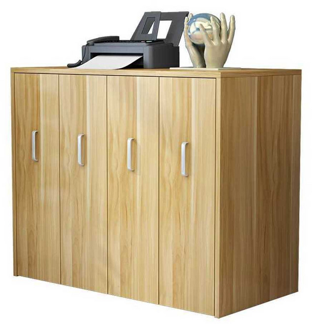 낮은 슬라이딩책장 슬라이드 만화책장 서랍식 사무실, 1개, 4. 2드로우/그린블랙월넛