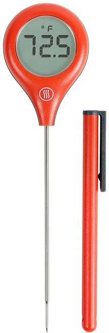 ThermoWorks 써모팝 2 최고의 가성비 즉석 읽기 온도계 - 카이엔 페퍼 레드, Cayenne Pepper Red, 1개