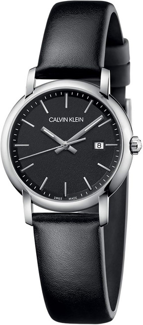 캘빈 클라인Calvin Klein 손목시계 Established여성가죽밴드K9H231C1