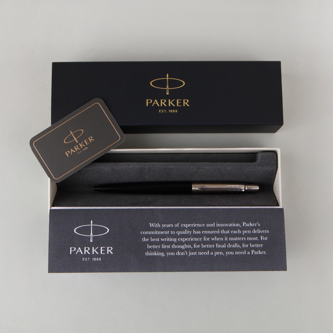 디자인아지트 주문제작 파카 조터N볼펜 각인 선물, 스텐레스 스틸, 한글24