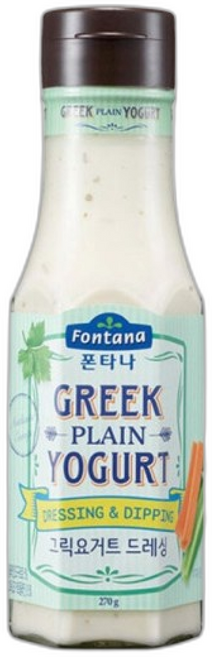 (그릭 요거트) 폰타나 그릭 요거트 드레싱 /샐러드소스/채소용/식사용/가정용/업소용/드레싱용, 3개, 270g
