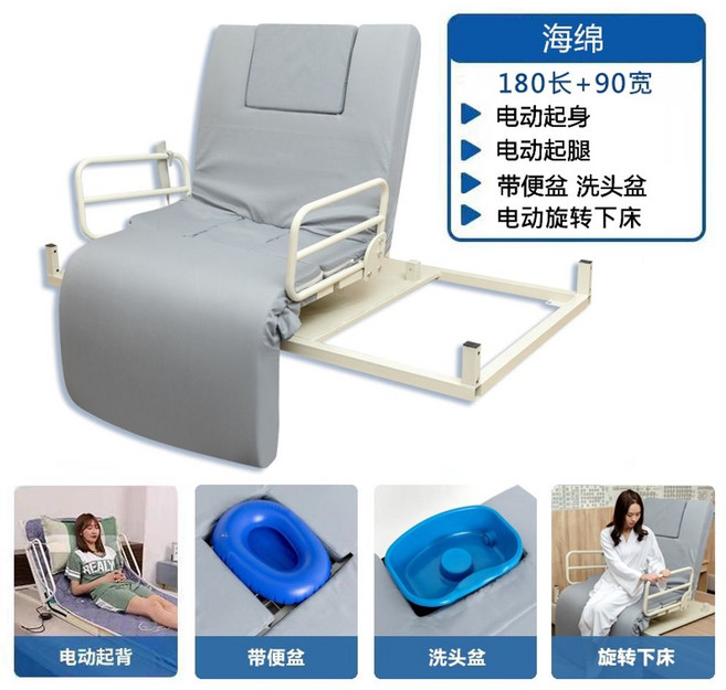 자동 회전 침대 조절 각도 매트리스 리프트, V. 스펀지매트 스탠드업 레그레이즈 좌우회전