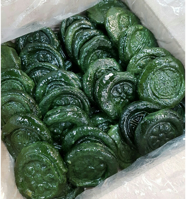 무설탕 쑥개떡 건강 수제 쑥떡 당일생산 전통간식 떡함지, 50g, 50개