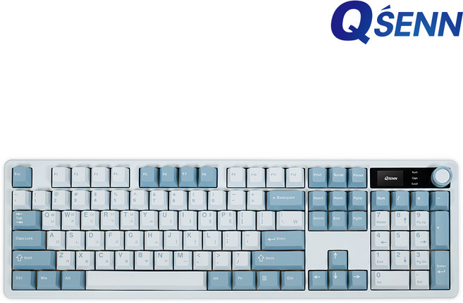 QSENN Q104 LCD 풀윤활 가스켓 유무선 슈팅스타 YSY 실론밀크축, 독자규격 스위치, 단일