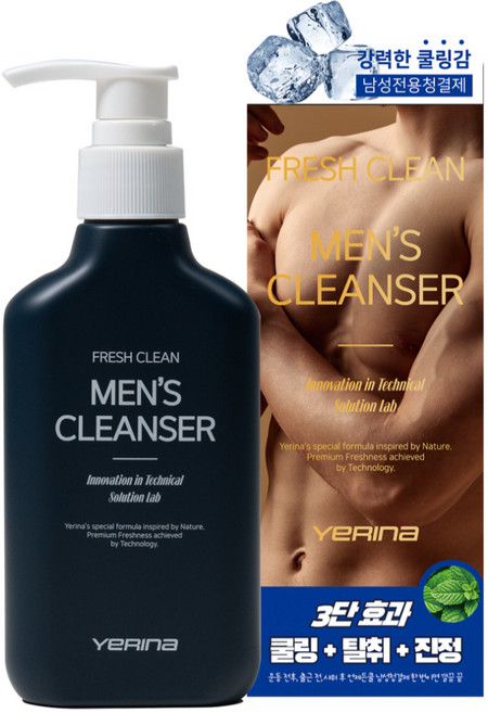 예리나 쿨 샤워 남성 청결제, 1개