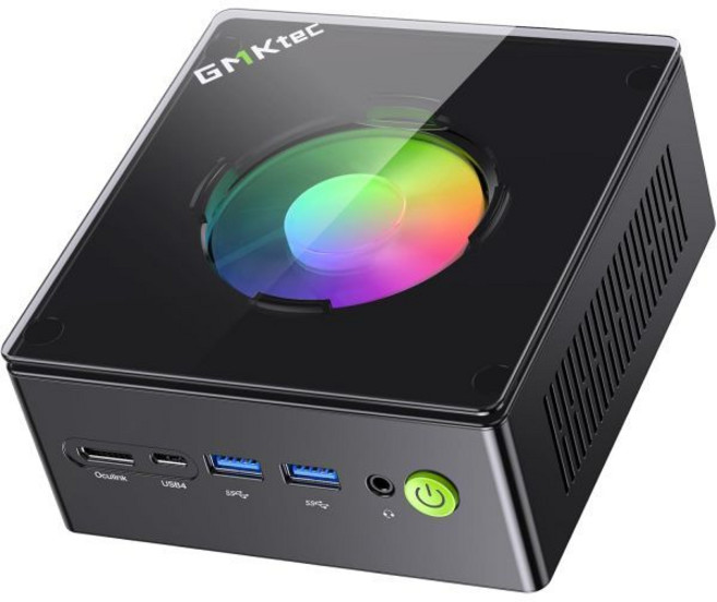 GMKtec 게이밍 PC K11 AMD 라이젠 9 8945HS 8C/16T Up to 5.2GHz 32GB DDR5 RAM 512GB 미니 데스크톱 컴퓨터 Oculink 듀얼, AMD R9 8945HS, 32GB+512GB