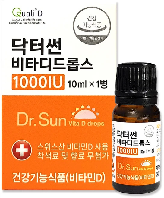 닥터썬 비타디드롭스 1000IU, 10ml, 1개 - 쿠팡