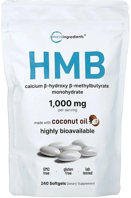 Micro Ingredients HMB 240 Softgels, Micro Ingredients, HMB, 240 So, 1, 240정 - 쿠팡