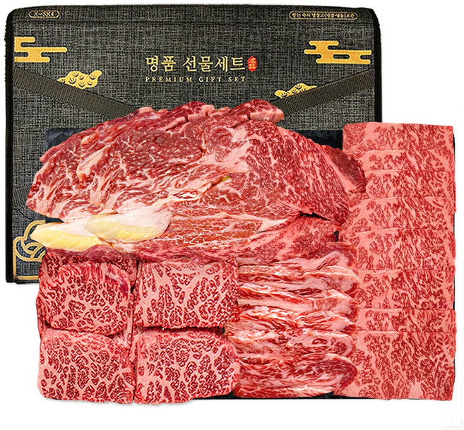 푸드지 마장동 1++ 투뿔 한우 No.9 마스터 세트, 1세트, 1.2kg