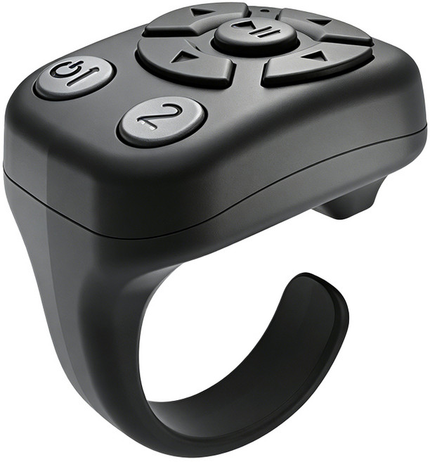 핸드폰 블루투스 리모컨 핑거 링 촬영+영상+릴스+소설+웹툰 촬영용 유튜브 쇼츠 틱톡 넘기기, 1개, 블랙