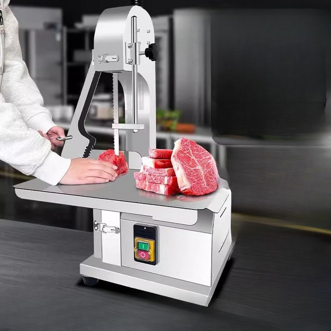 전동 뼈 절단기 뼈톱 냉동육 돼지족발 스테이크 업소용, H250 도장+스테인리스 작업대