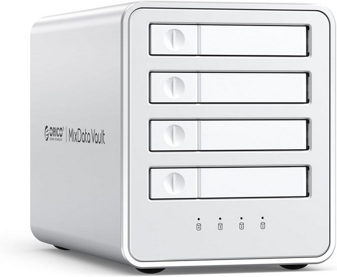 5Gbps 데이터 전송 속도와 2.5인치 SSD와 호환되는 ORICO 올플래시 USB-C 도킹 스테이션 10Gbps 허브 확장 및 최대 40TB 저장 용량 지원4베이