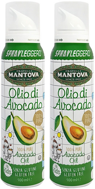 만토바 키즈 오일 스프레이, 아보카도, 100ml, 2개