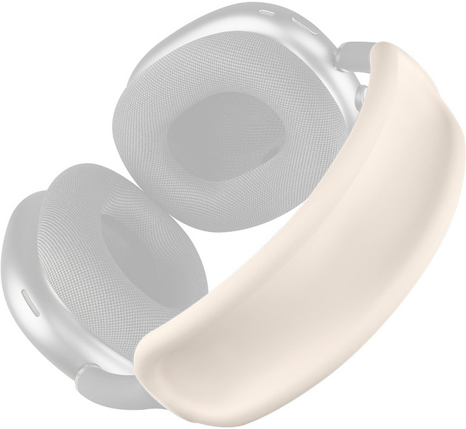 SOULWIT 풀 커버 헤드밴드 보호커버-호환 에어팟 맥스용 AirPods Max (USB-C/Lightning) 부드러운 세탁 가능 실리콘 헤드밴드 커버 (헬스장 운동용), 1개, Starlight, V2