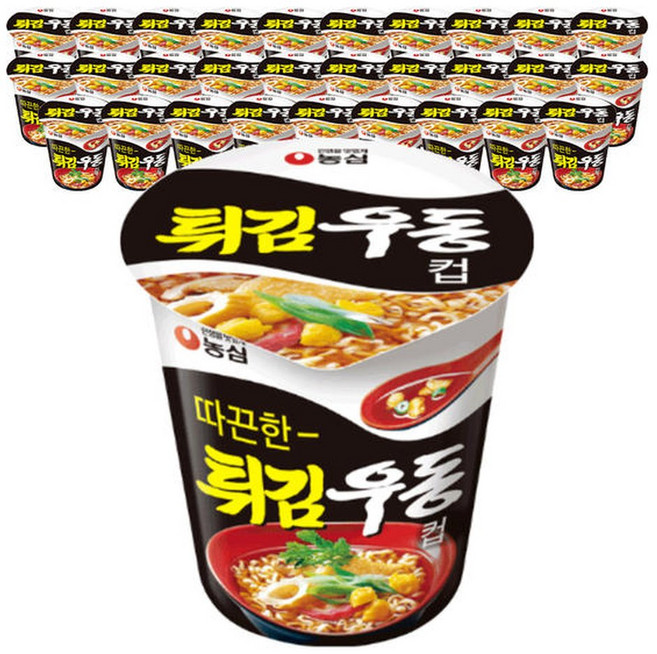 농심 튀김우동 컵면 62g 30개입