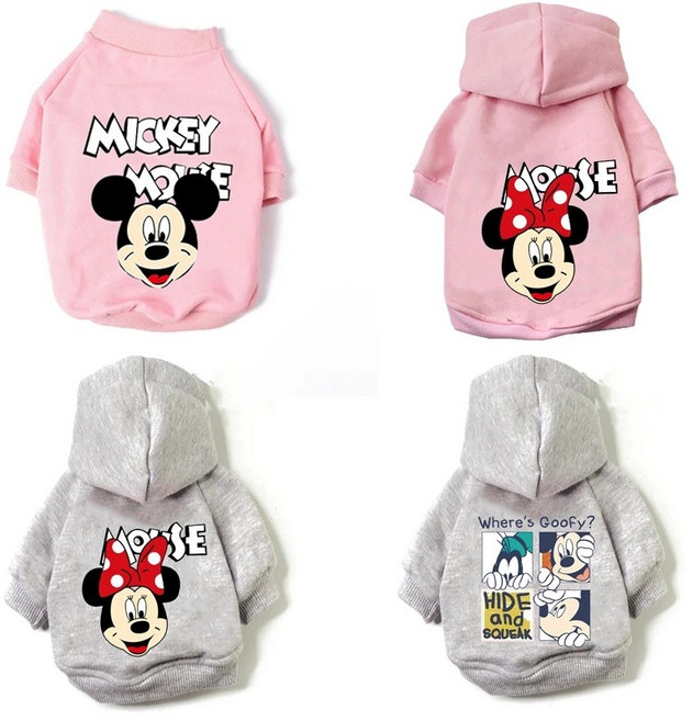 푸메 미키마우스 맨투맨 & 후드티 강아지옷, 미니마우스(핑크맨투맨), 1개