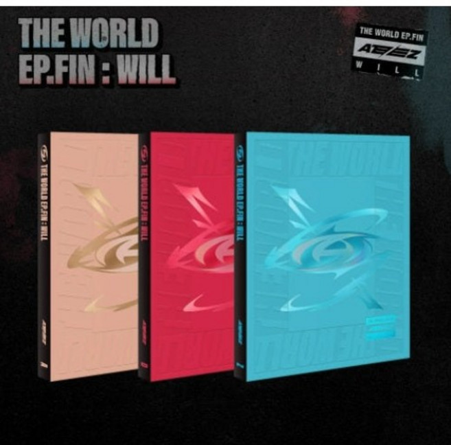 에이티즈 The Wolrld EP FIN WILL 포토북 앨범버전 3종 1세트, 빨노파