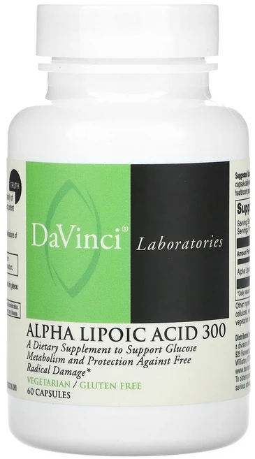 다빈치 랩 오브 버몬트 알파리포산 300 300mg 캡슐 60정 1개 - 쿠팡